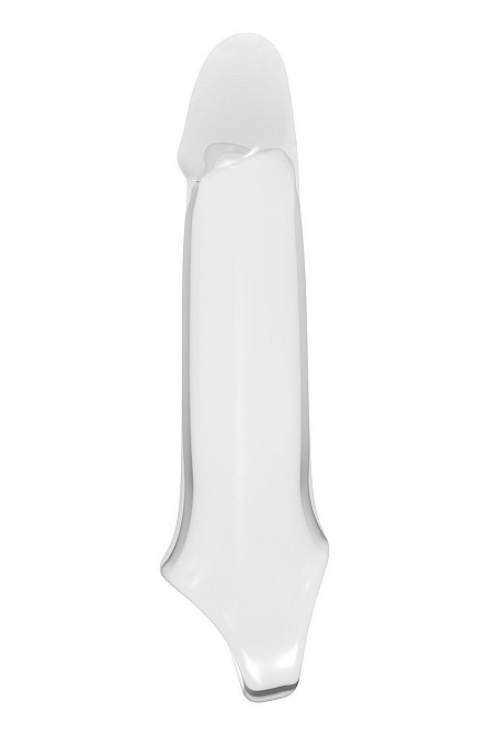 Насадка на пенис Dreamtoys Ramrod с кольцом для мошонки, прозрачная Sex Aura Киев - изображение 2