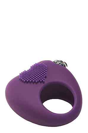 Ерекційне кільце з вібрацією Dream Toys FLIRTS COCKRING PURPLE Sex Aura Київ