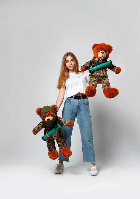 Плюшевий мішка зсу, Плюшевий ведмідь ЗСУ 80 см Тернопіль - фото 7