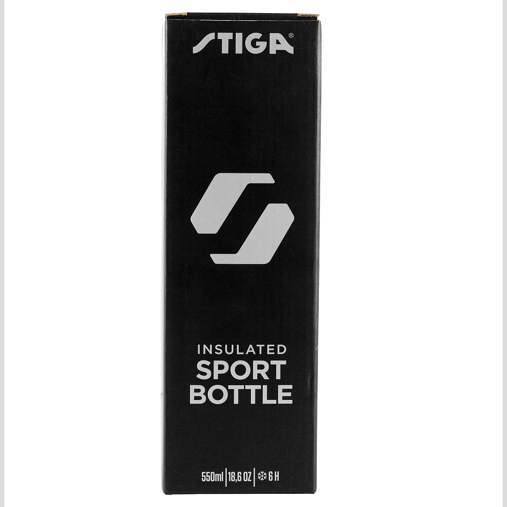 Пляшка для води Stiga Water Bottle Steel Black, 550ml (2905-0101-55) Київ - фото 2