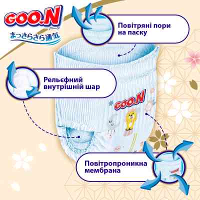 Підгузки GOO.N Premium Soft Трусики 15-25 кг Розмір 6 2XL 30 шт (F1010101-159) Вінниця