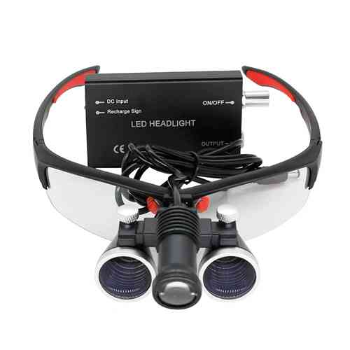 Бинокулярные увеличительные очки лупа 3.5x 420мм с подсветкой и АКБ 1800мАч Винница