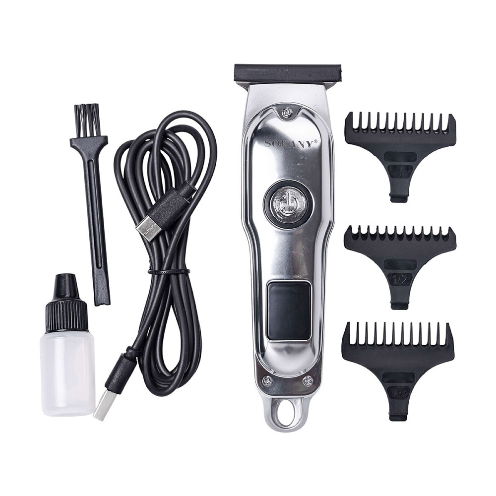 Машинка для стрижки 3 насадки Срібляста Sokany SK-LF-9988G Коломыя - изображение 6