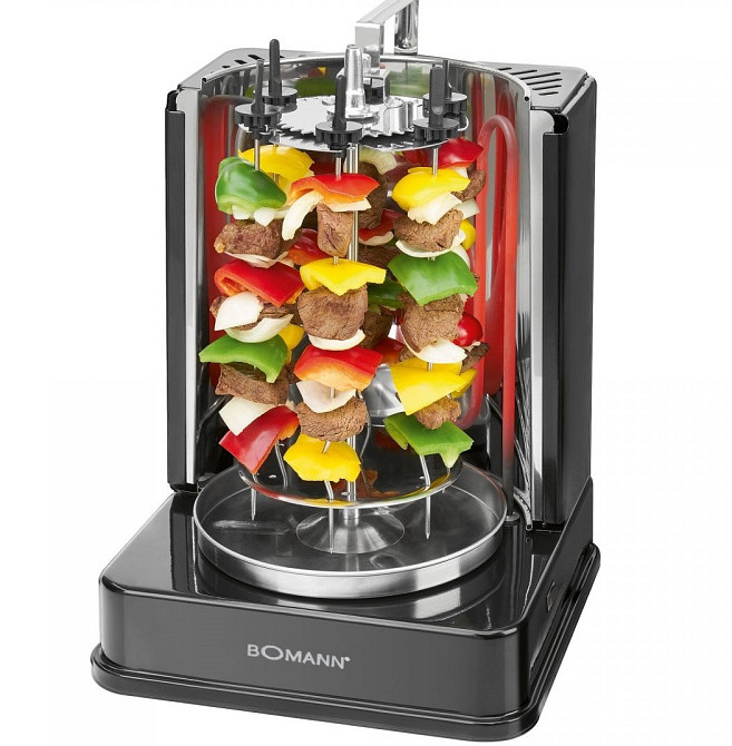 Вертикальний електричний донер - мультигриль 3в1 Bomann DVG (3006) Потужність 1400 Вт Нововолинськ - фото 2