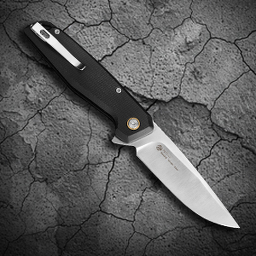 Ніж складаний туристичний Ruike P873-MB, (8.8 см)14C28N / G10 чорний Київ - фото 14