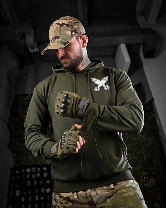 Тактичне худі MAKLIN міномет олива ДЛ7061 Одеса - фото 5