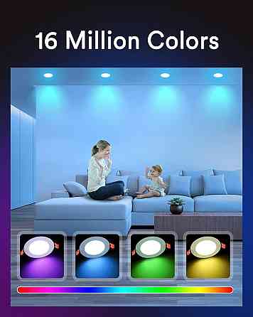 Светодиодный смарт-светильник Lumary Ultra Slim 12 Вт, 4 шт, RGB, 170 мм, 20 мм, управление со смарт Киев