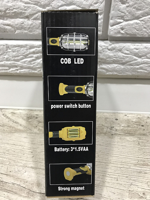 Ліхтарик на батарейках світлодіодний Handy Brite на магніті 3W COB LED потужність: 3W COB LED Кам'янське - фото 3