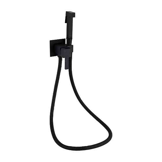 Набір для гігієнічного душу Qtap Inspai-Varius прямокутний QT259710842859NB Black Matt Київ