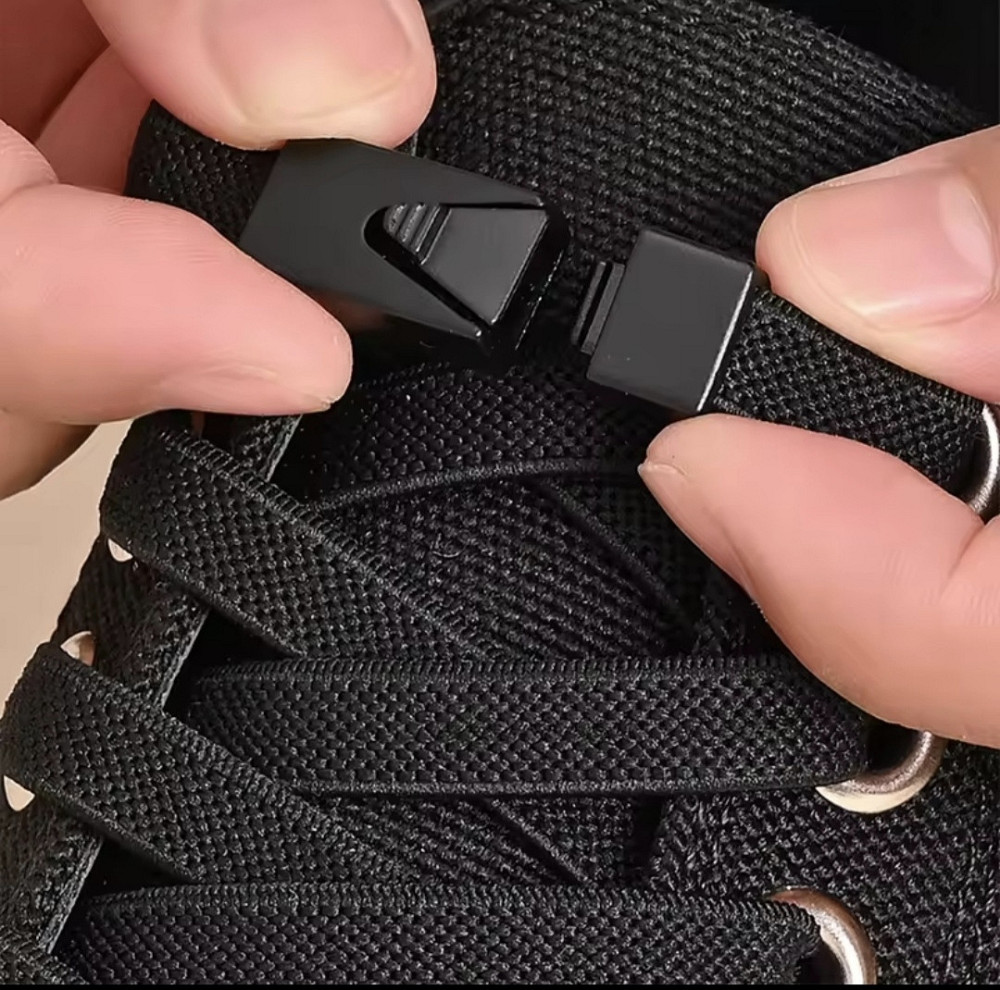 Еластичні шнурки без зав'язок з металевими застібками в колір Смела - изображение 1