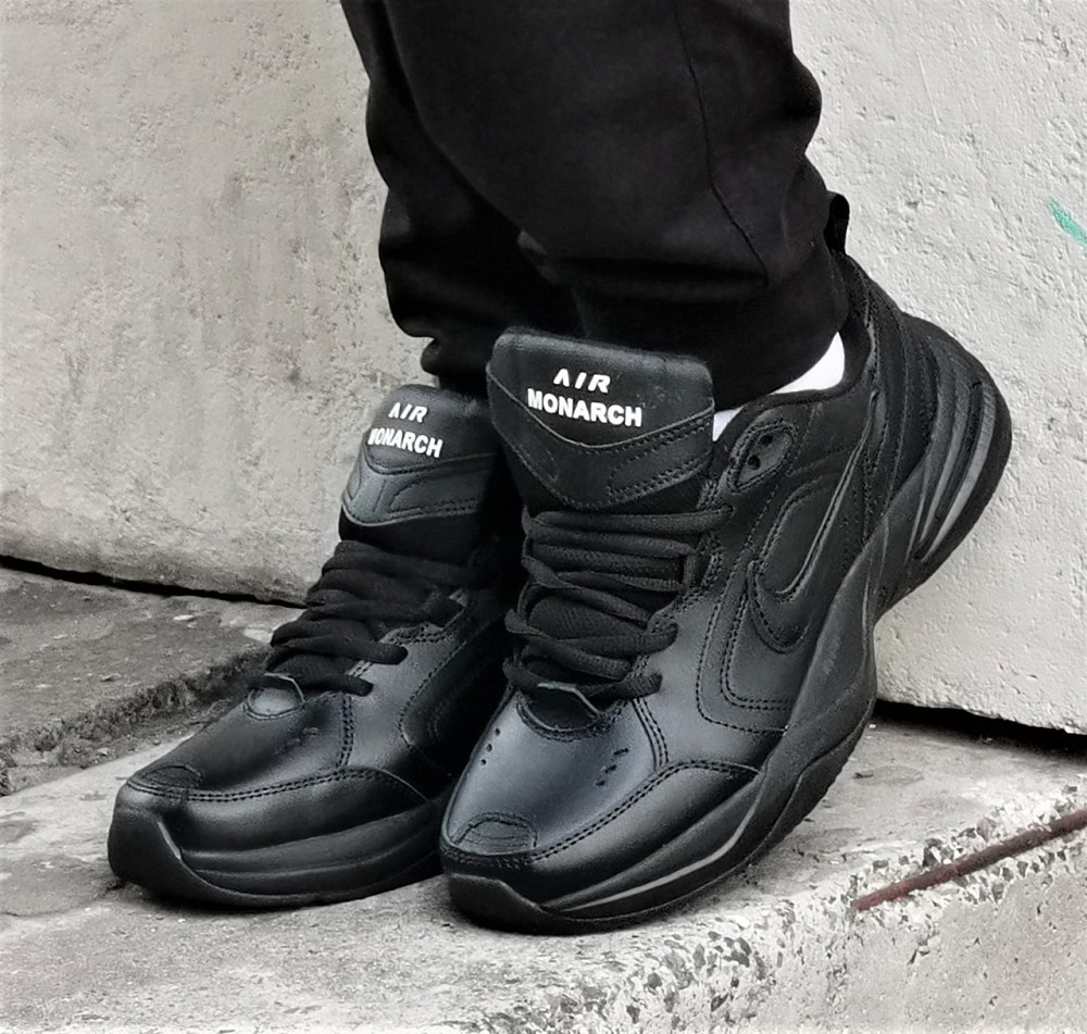 Кросівки Nike Monarch ТЕРМО Чоловічі Чорні Шкіряні Найк (розміри: 41,42,43,44,45,46) Дніпро - фото 9