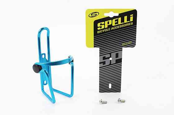 Фляготримач алюмінієвий з пластмасовими вставками, кріпл. на раму, синій SBC-103 Київ