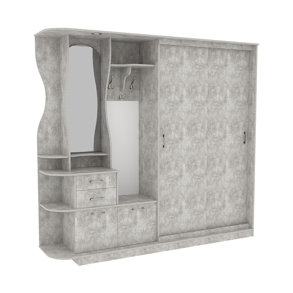 Прихожая Люкс-купе LUX, Бетон, 2500/500/2100 Львов - изображение 1