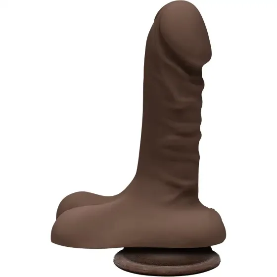Фалоімітатор Doc Johnson The D - Super D - 6 Inch With Balls - ULTRASKYN - Chocolate, діаметр 3,8 см Львів