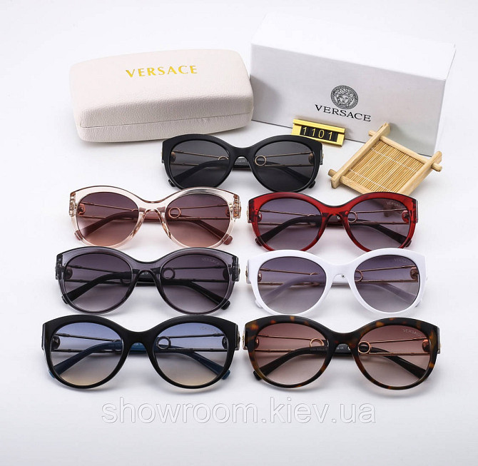 Женские солнцезащитные очки Versace (4389) grey Киев - изображение 3