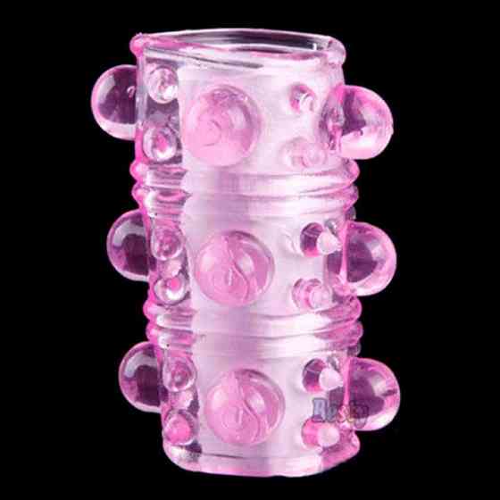 Эластичная рельефная насадка на пенис Винница