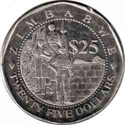 Zimbabwe Зимбабве 25 Dollars 2003 UNC Полтава