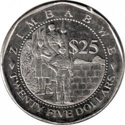Zimbabwe Зимбабве 25 Dollars 2003 UNC Полтава - изображение 1