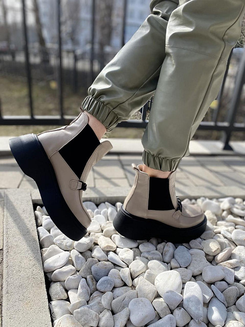 Черевики жіночі ARLEN капучино натуральна шкіра 37р.-40р. (4346) Коломыя - изображение 3