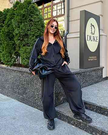 Жіночий стильний комфортний костюм двійка велюр спорт Premium Одеса