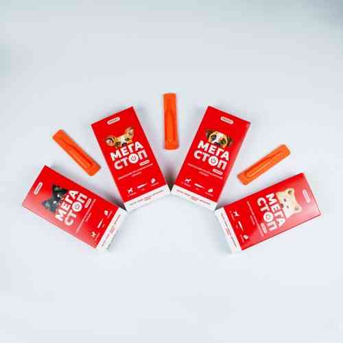 Краплі Provet МЕГАСТОП УЛЬТРА для собак усіх порід 4-10 кг 4 піпетки х 1 мл Київ