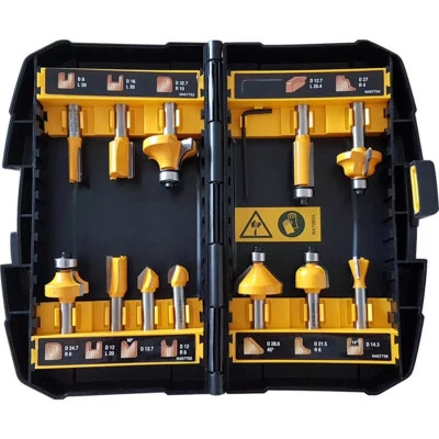 Набір фрез DeWALT діаметр хвостовика 8 мм, 12 шт. (DT90016) Вінниця - фото 2