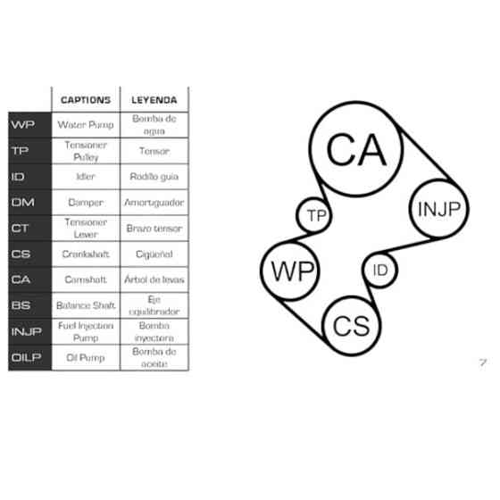 Ремкомплект Fiat Scudo, Citroen Berlingo 2.0HDI 04- (ремінь, ролики, помпа) - ГРМ Мукачево