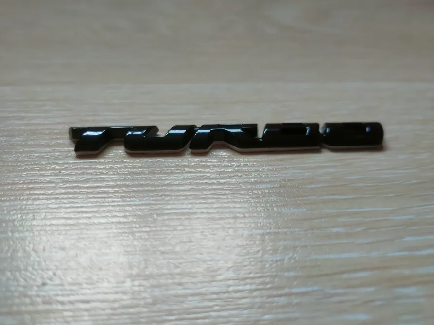 Авто наклейка Turbo Чорна Металева Київ - фото 3