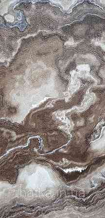 Шпалери вінілові на флізеліні AdaWall Roka 1.06х10 під камінь мармур коричневі бежеві срібло 3д 23102-5 Київ