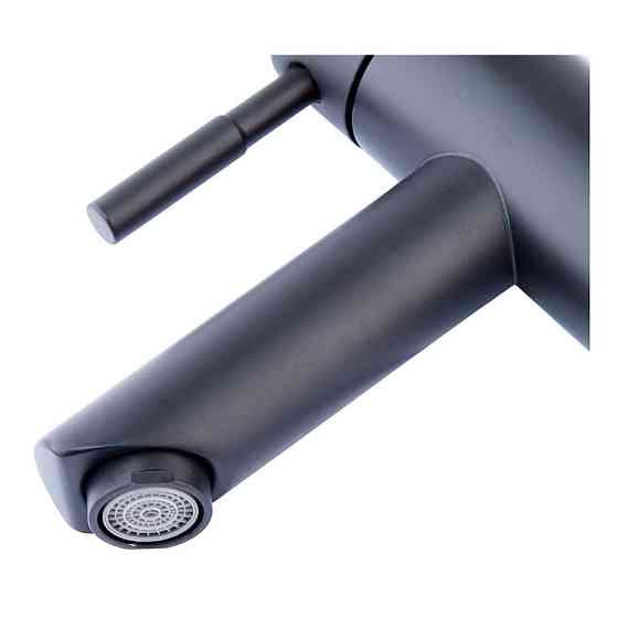 Черный смеситель Champion SUS-001-A для умывальника из нержавеющей стали (CH6201) Харьков