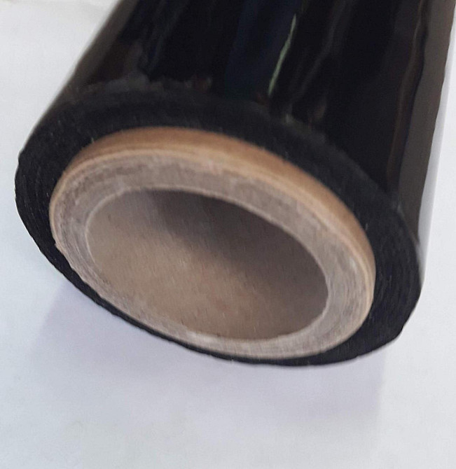 Стрейч-плёнка чёрная 0.800 грамм(вес со втулкой) 200м* 25 см*19мкм Павлоград - изображение 2