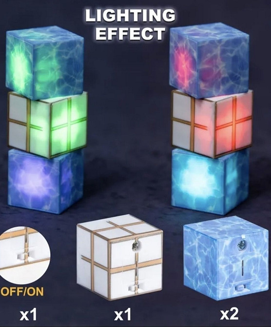 Конструктор магнітний, Конструктор магнитный Майнкрафт 138 блока лёд б. Харьков - изображение 1