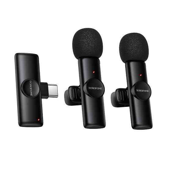 Бездротова мікрофонна система BOROFONE BFK16A Winner dual-mic (Type-C) Black Одеса