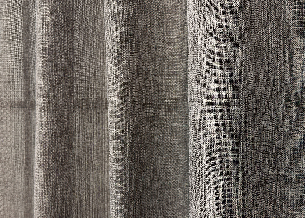 Комплект коротких штор VR-Textil Лен Мешковина № 1769ш Серый 130х170см 2 шт (35-0364) Киев - изображение 5