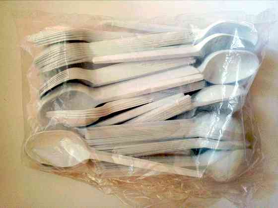 Ложка столова біла, одноразова (100 шт/уп.) Павлоград