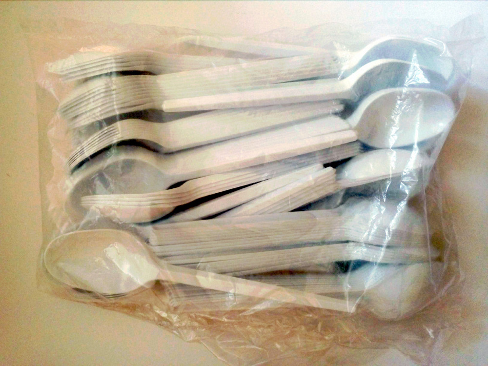 Ложка столова біла, одноразова (100 шт/уп.) Павлоград - фото 2