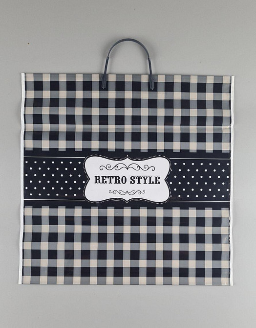 Полиэтиленовый пакет (40х40) с пластиковой ручкой 