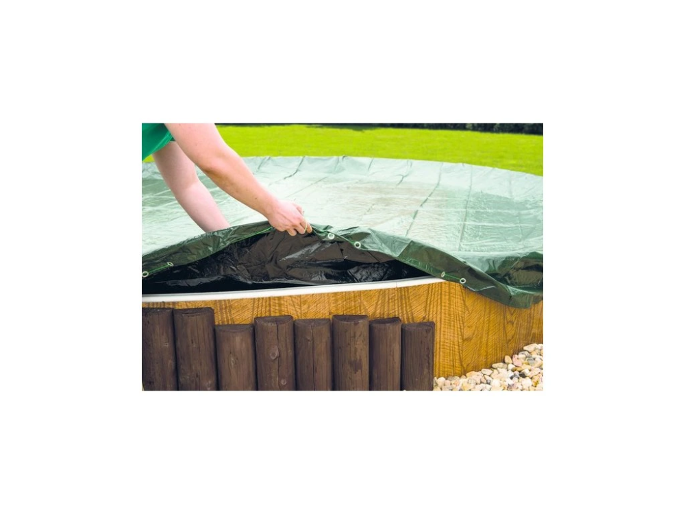 Захисне покриття для круглого каркасного басейну (Debris cover 5.5 м) Київ - фото 2