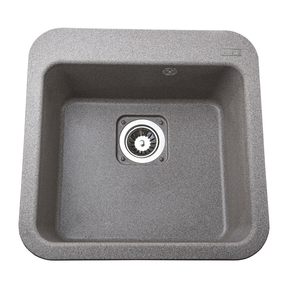 Гранітна мийка Globus Lux BARBORA мокко 510x510мм Київ - фото 2