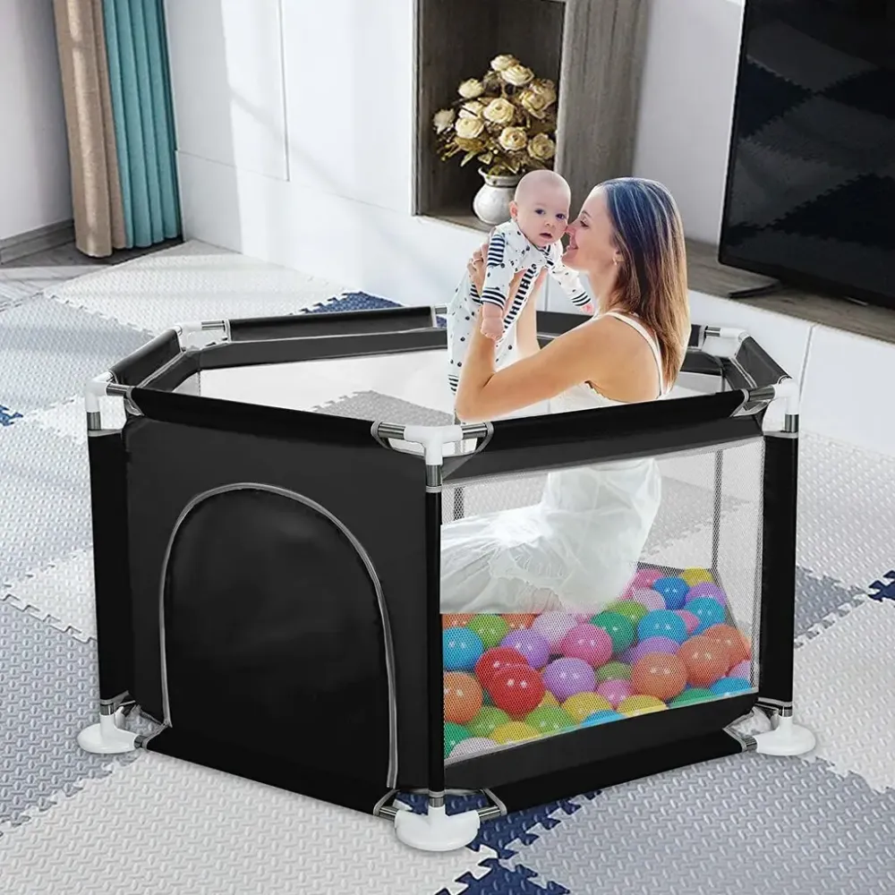 Манеж детский Malatec 125х113х64 см Черный Коломия - фото 3