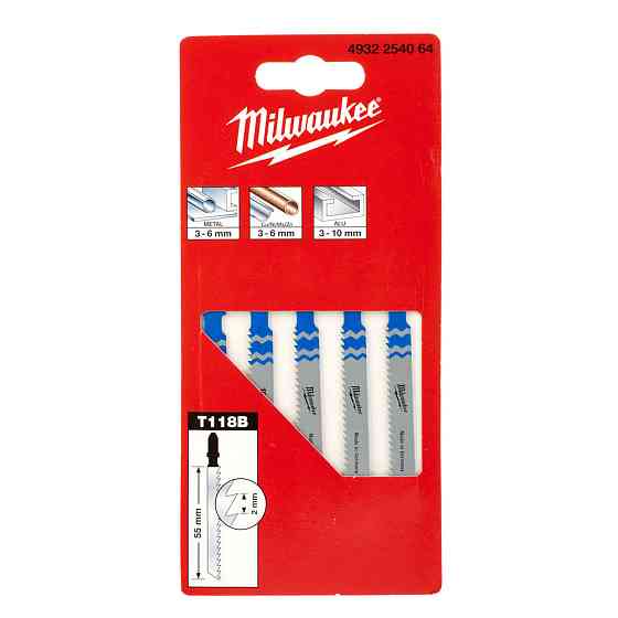 Набір пилок для лобзика Milwaukee 4932254064, 5 шт. Коломия