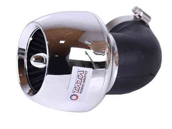 Фільтр нульовий "Turbo" хром. Ø45 мм 90° — АМ Мукачево