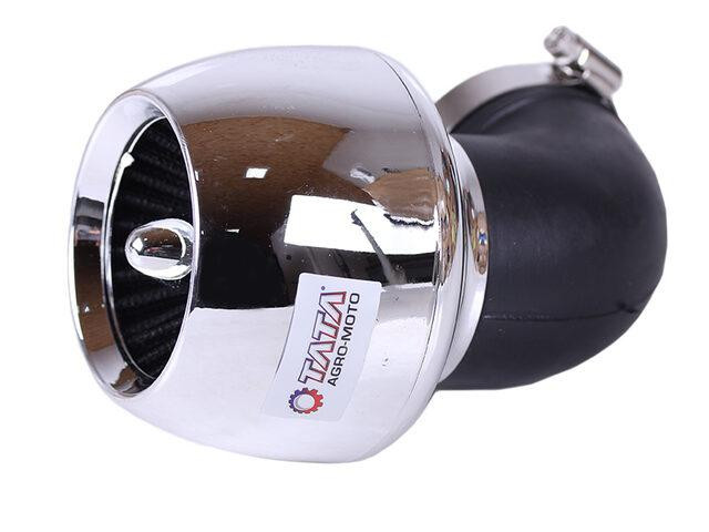 Фільтр нульовий "Turbo" хром. Ø45 мм 90° — АМ Мукачево - фото 1