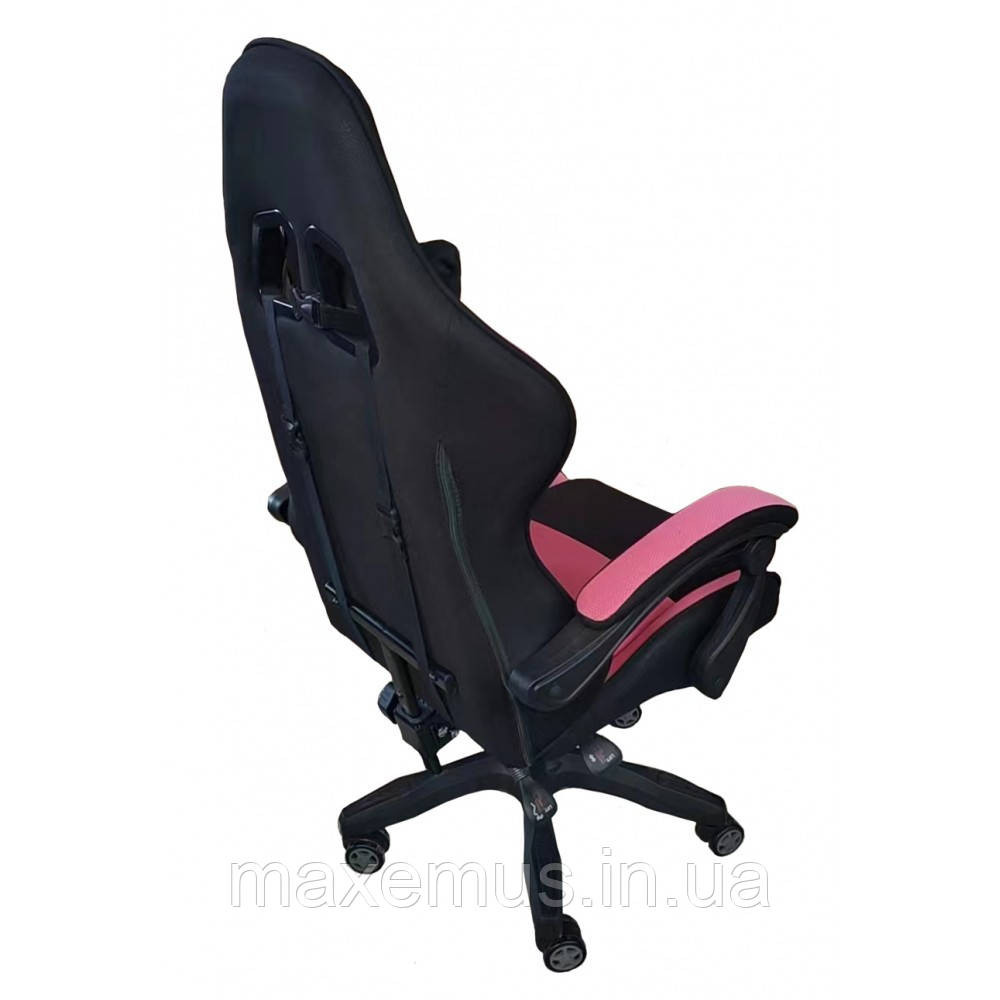Геймерское кресло Bonro Lady 806 черно-розовое тканевое эргономичное игровое компьютерное кресло для девушек Мостиська - фото 16