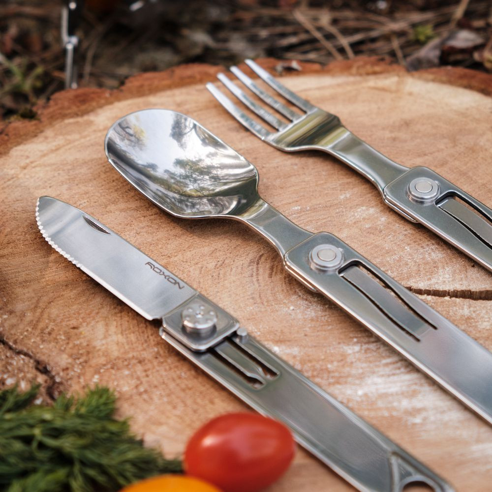 Набір столових приборів Roxon C1S 3 in1 (ложка, виделка, ніж), нержавіюча сталь Киев - изображение 13
