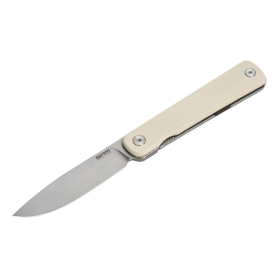 Ніж складаний туристичний SRM Palfrey 135L-GT (8.3 см) 14C28N / G10 білий Київ - фото 5