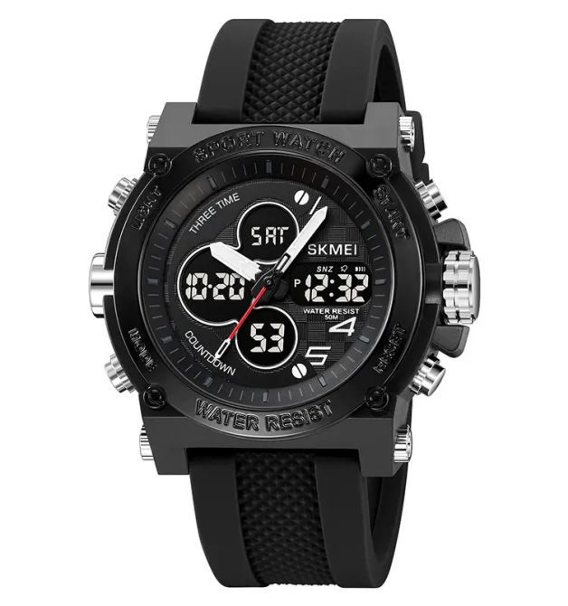 Годинник чоловічий наручний спортивний Skmei 2065 (Чорний з чорним) Вінниця - фото 1