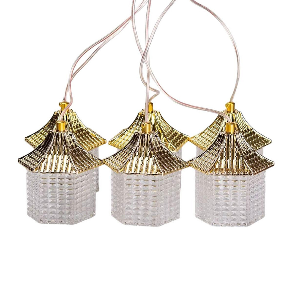 Гирлянда штора с фигурками Фонарь 3 метра 6 ламп теплый желтый свет 6L3MLIG Киев - изображение 10