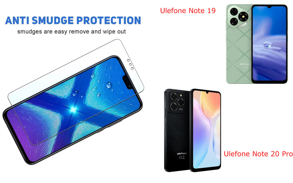 Защитное стекло NeoGlass для Ulefone Note 19, Note 20 Pro – ультрапрозрачное и устойчивое Киев - изображение 3