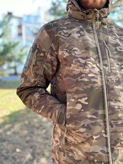 Зимовий чоловічий термостійкий та водонепроникний костюм (куртка та штани) Мультикам XL Вінниця - фото 3